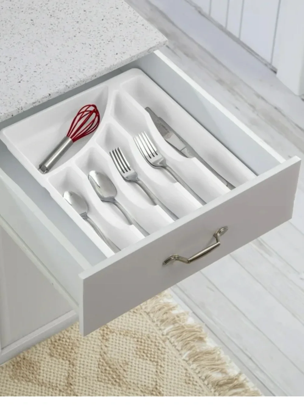 Sterilite Cutlery Tray Organizer Large Size 6 Compartment